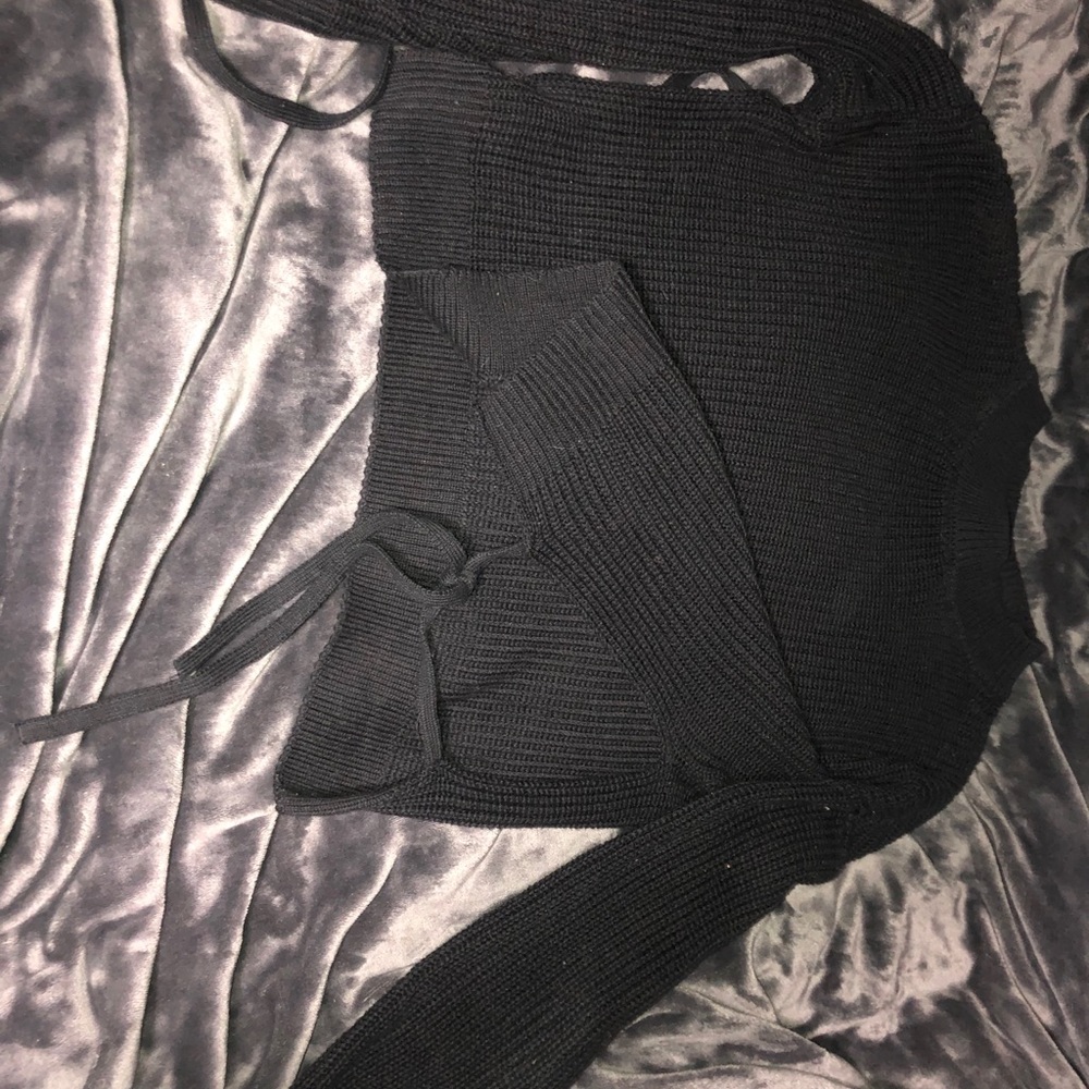 Black turtle neck